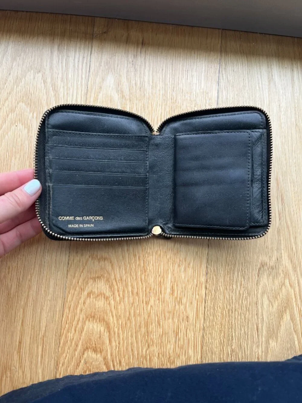 Comme Des Garcons Black Portafoglio Classic Logo Wallet